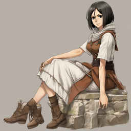 Mikasa_Ackerman_wears_a_bohemian_sundress_and_ankle_boots_2_small.png