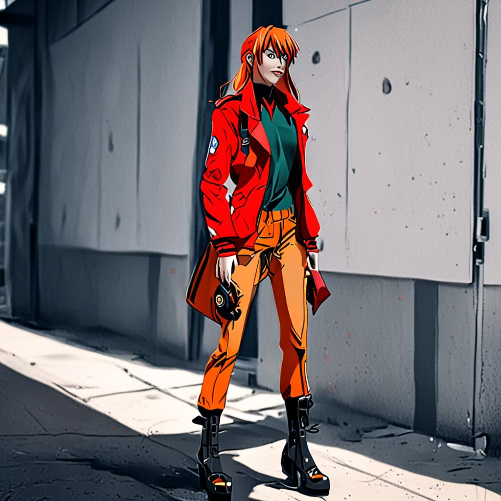 Asuka_wears_a_grunge-inspired_outfit_with_flannel_jeans_and_Dr_Martens_1