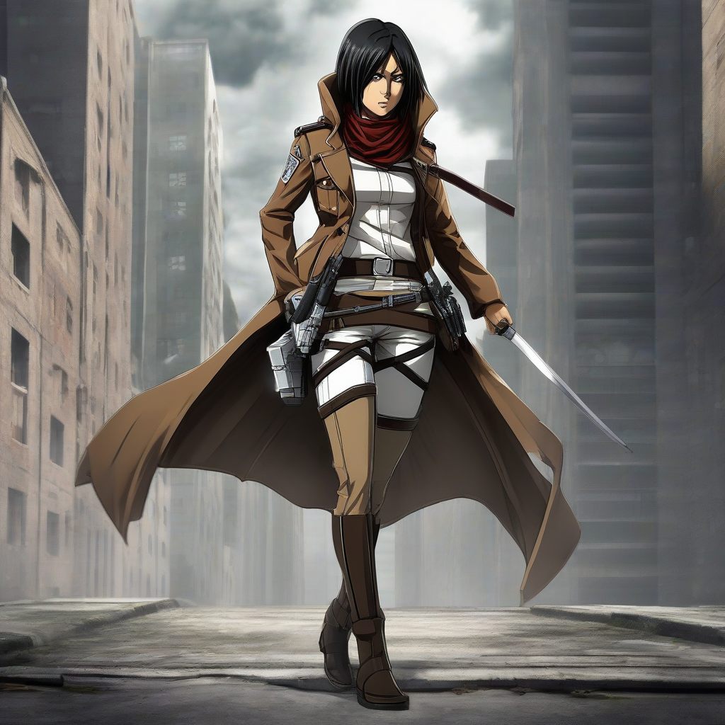 Mikasa_wears_a_black_leather_jumpsuit_and_neon_pink_hair_2.png