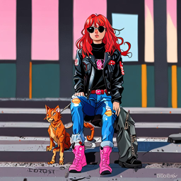 Asuka_wears_a_black_tee_denim_jeans_and_combat_boots_3_small.png
