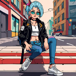 Bulma_wears_a_black_leather_jacket_distressed_jeans_and_Vans_sneakers_3_small.png