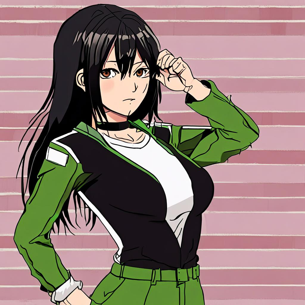 Mikasa_Ackerman_wears_a_black_and_neon_green_streetwear_outfit_1.png