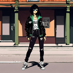 Mikasa_Ackerman_wears_a_black_and_neon_green_streetwear_outfit_3_small.png