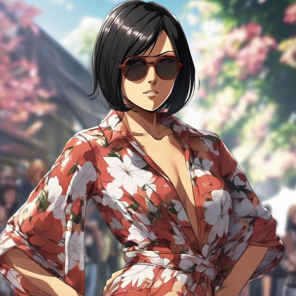 Mikasa_Ackerman_wears_a_bold_floral_jumpsuit_4.png
