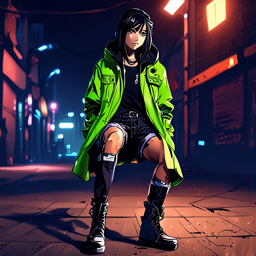 Mikasa_Ackerman_wears_a_bold_streetwear_outfit_with_a_neon_green_windbreaker_and_distressed_denim_jeans_3_small.png