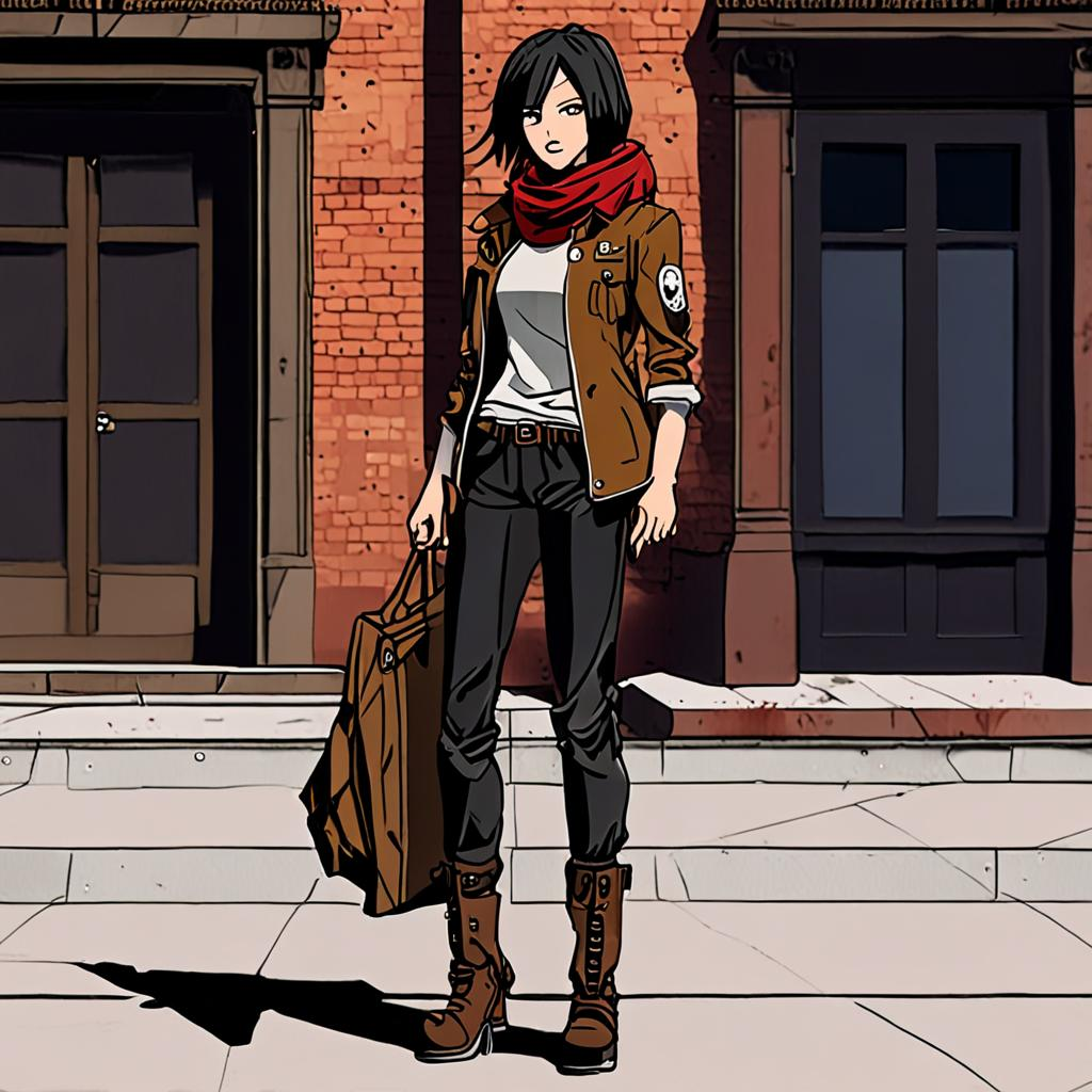 Mikasa_Ackerman_wears_distressed_denim_and_a_trendy_denim_jacket_1.png