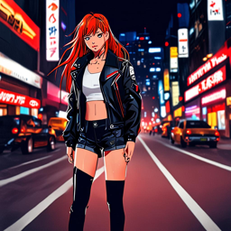 Asuka_wears_a_black_leather_jacket_denim_skirt_and_sneakers_3_small.png