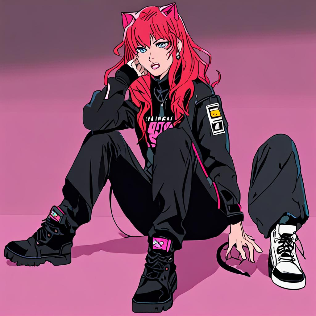 Asuka_wears_a_black_windbreaker_distressed_jeans_and_combat_boots_3.png