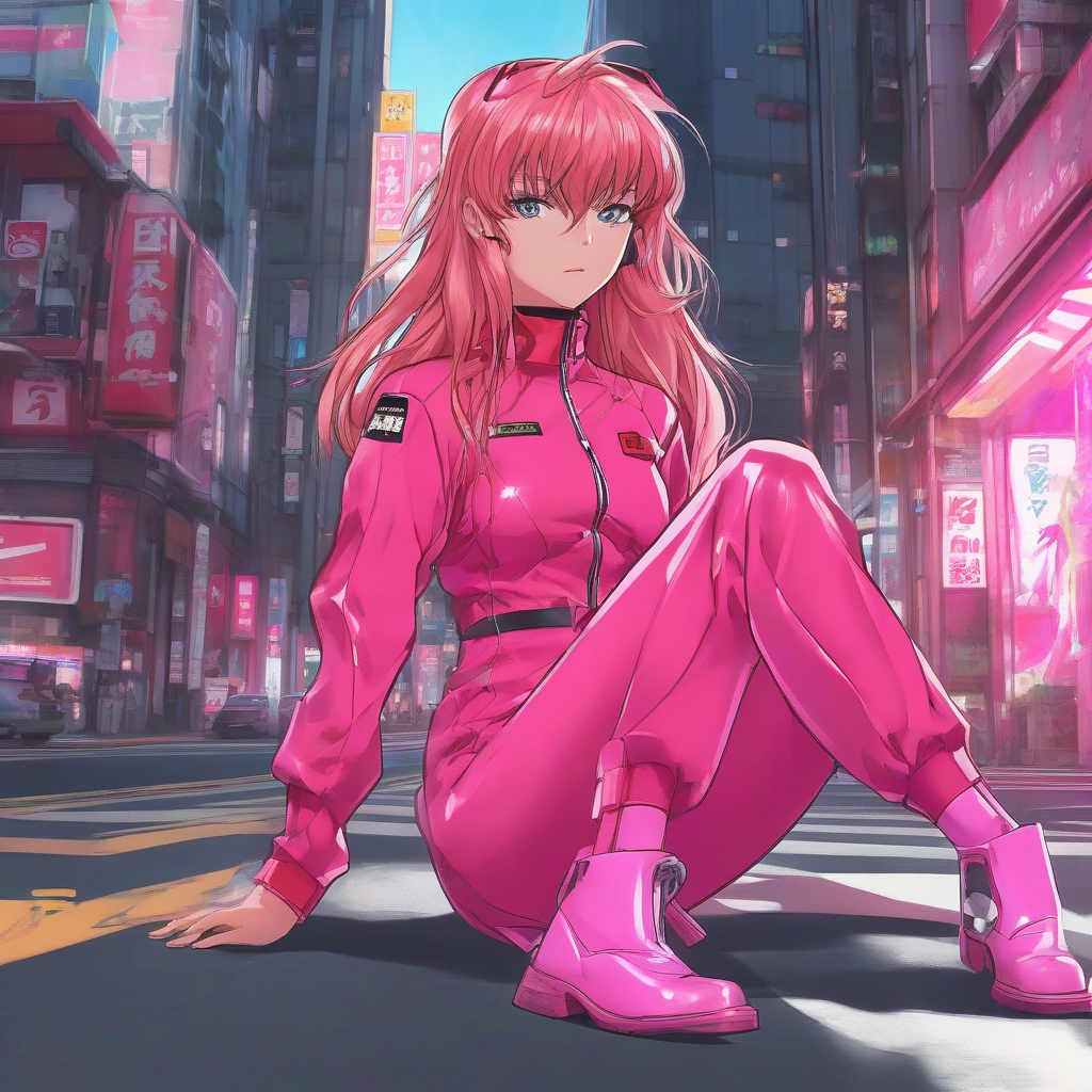 Asuka_wears_a_neon_pink_jumpsuit_and_metallic_boots_4.png