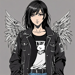 Mikasa_wears_a_black_graphic_t-shirt_distressed_denim_jeans_and_Vans_sneakers_with_a_denim_jacket_3_small.png
