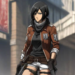 Mikasa_wears_a_black_tee_distressed_jeans_and_a_hot-pink_windbreaker_2_small.png