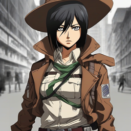 Mikasa_wears_a_black_tee_plaid_skirt_and_studded_jacket_2_small.png