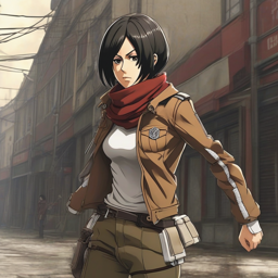 Mikasa_wears_a_neon_pink_windbreaker_and_distressed_denim_jeans_2_small.png