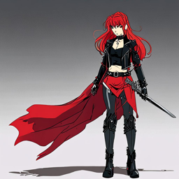 Asuka_wears_a_black_leather_jacket_red_skirt_and_combat_boots_3_small.png