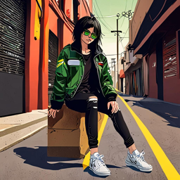 Mikasa_wears_a_black_jacket_denim_jeans_and_chunky_sneakers_3_small.png