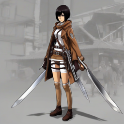 Mikasa_wears_a_pink_sweater_black_plaid_skirt_and_chunky_sneakers_2_small.png
