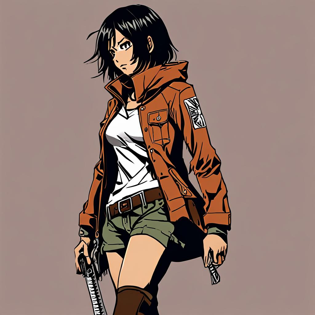 Mikasa_wears_a_graphic_t-shirt_neon-green_jacket_and_distressed_jeans_1.png