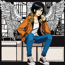 Mikasa_wears_a_leopard_print_jacket_jeans_and_Vans_sneakers_3_small.png