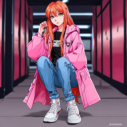 Asuka_wears_a_pink_jacket_distressed_jeans_and_Vans_sneakers_3_small.png