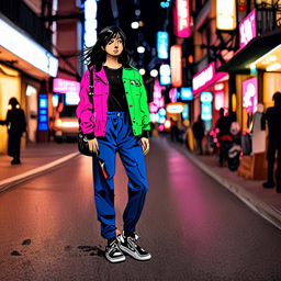 Mikasa_Ackerman_wears_a_black_jumpsuit_pink_jacket_and_sneakers_3_small.png