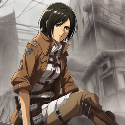 Mikasa_wears_a_black_leather_jacket_and_red_plaid_skirt_2_small.png