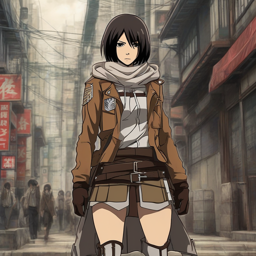 Mikasa_wears_a_plaid_shirt_distressed_jeans_and_Adidas_sneakers_2_small.png