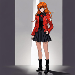 Asuka_wears_a_leather_jacket_white_blouse_and_mini_skirt_3_small.png