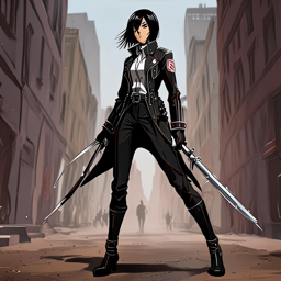 Mikasa_Ackerman_wears_a_black_jumpsuit_with_silver_embroidery_and_statement_boots_3_small.png