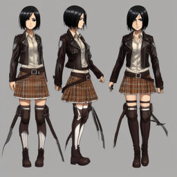 Mikasa_Ackerman_wears_a_leather_biker_jacket_and_plaid_skirt_2_small.png