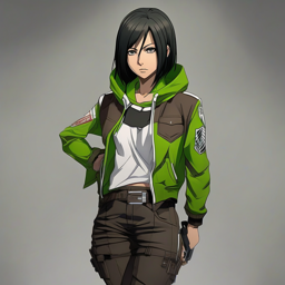 Mikasa_wears_a_black_hoodie_denim_jeans_and_Vans_sneakers_2_small.png