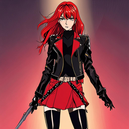 Asuka_wears_a_black_leather_jacket_and_red_pleated_skirt_3_small.png