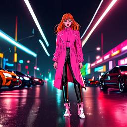Asuka_wears_a_neon_pink_jacket_black_jumpsuit_and_heels_3_small.png