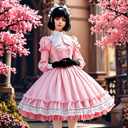 Mikasa_Ackerman_wears_a_pastel_pink_Victorian_lolita_dress_3_small.png