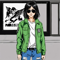 Mikasa_wears_a_streetwear_outfit_with_a_black_t-shirt_jeans_and_sneakers_3_small.png
